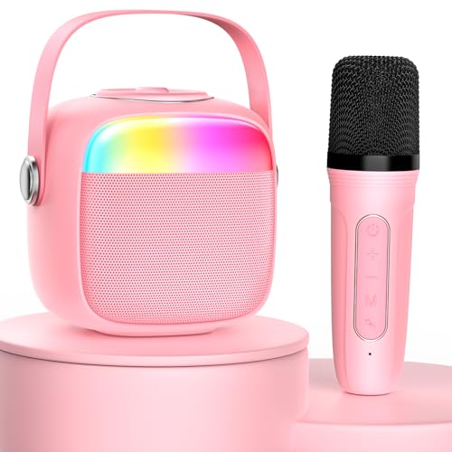 jyx karaoke maschine für kinder und erwachsene, bluetooth lautsprecher mit mikrofonen