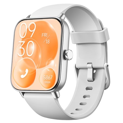 smartwatch für männer und frauen, 1,8 zoll, alexa, ip68 wasserdicht, fitness tracker