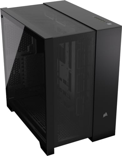 corsair 6500d airflow gehäuse für cpu bis 190mm, gpu bis 400mm, atx, dual-chamber