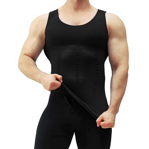 meetyoo kompression tank top herren, shapewear ärmelloses muskelshirt gym sport