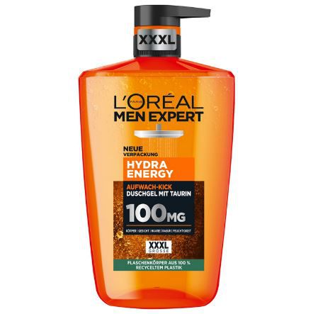 loral men expert duschgel hydra energy 1 liter ab 5,56 euro