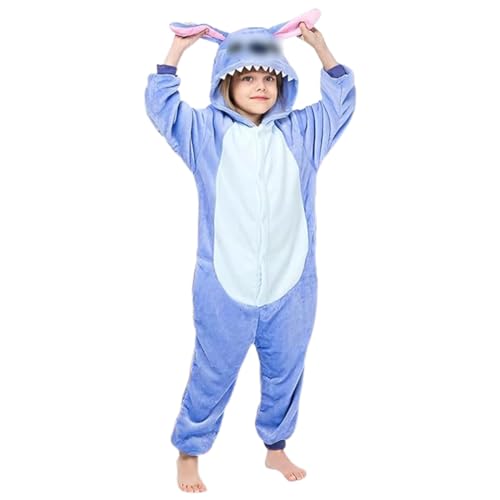 kinder anime cosplay kostüm set mit kapuze für jungen und mädchen, hell blau