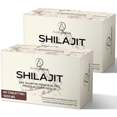 shilajit tabletten hochdosiert 30.000 mg fulvinsäure mineralien 60 stück 2er pack