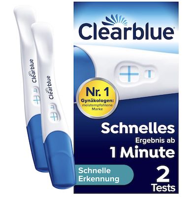 clearblue Schwangerschaftstest 2x - Ergebnis in 1 Min. ab 9,49