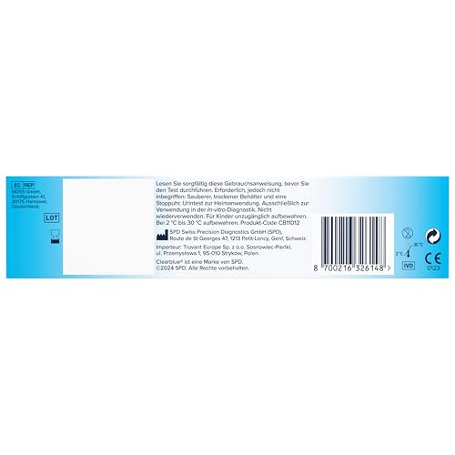 clearblue schwangerschaftstest 5x schnell 99 % zuverlässig ergebnis in 1 minute