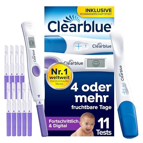 clearblue ovulationstest digital und schwangerschaftstest, 10 + 1 tests