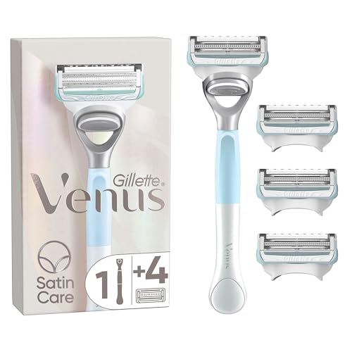 gillette venus rasierer damen für intimbereich, 4 ersatzklingen, hautschutz
