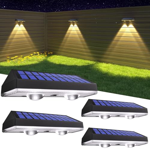 hamlite solar lampen für außen, ip65 wasserdicht, 3 farbtemperaturen, 4 stück