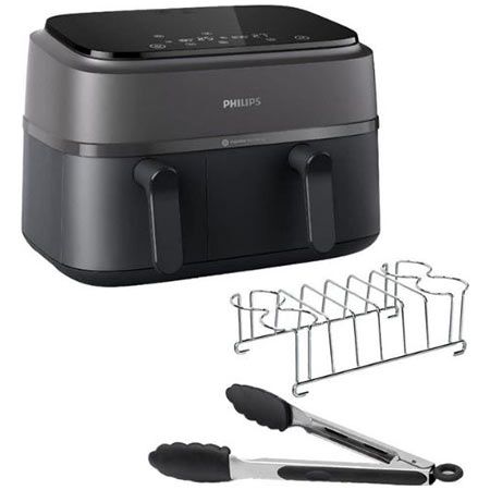 philips airfryer dual basket 3000-serie mit frühstücksset 150,89 statt 180