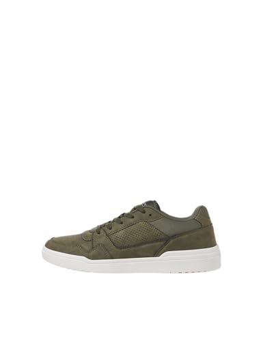 jack & jones sneaker jfwlondon pu nubuck in schwarz für herren