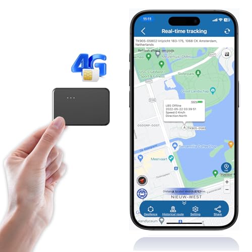 4G mini-gps-tracker TKMARS, wasserdicht, stark magnetisch, lange akkulaufzeit, mit sim karte