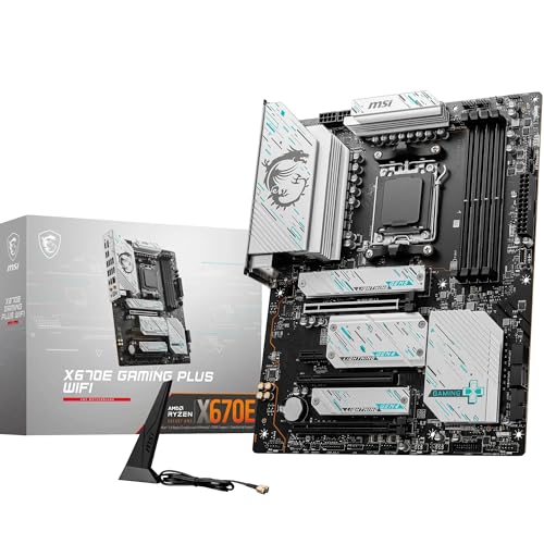 msi x670e gaming plus wifi mainboard mit amd sockel am5 und chipset für gamers
