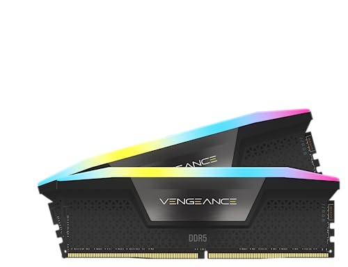 Corsair Vengeance RGB 32GB Kit DDR5-6000 UDIMM, CL38-44-44-96, schwarz