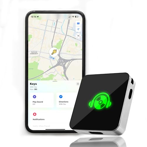 seinxon bluetooth tracker für schlüssel, gegenstände, apple find my app, ip66, 200 ft, rgb flashlight