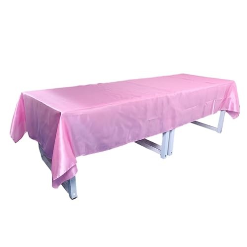 satin tischdecke rosa 228 x 335 cm für hochzeit bankett event dekoration taufe