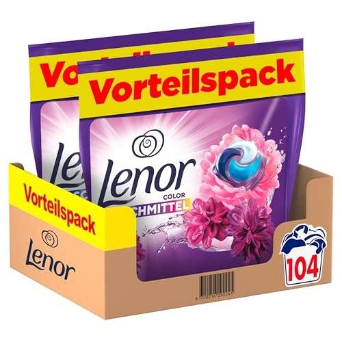 lenor pods farbwaschmittel 104 waschladungen amethyst blossom dream tiefenreinigung