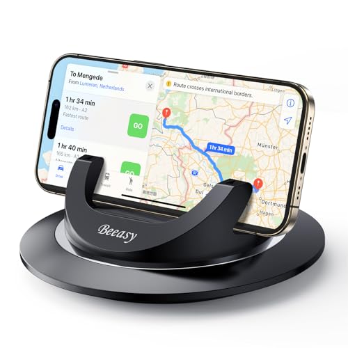 Beeasy Handyhalterung Auto 360 drehbar, Silikon Universal Kfz Handyhalter für Smartphone