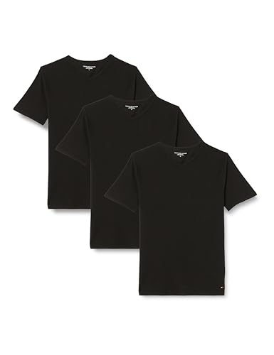 tommy hilfiger herren langarmshirt stretch vn tee 3pack schwarz xl