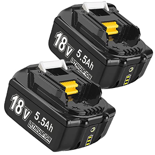 18V 5500mAh ersatzakku für makita BL1860B, BL1850B, BL1840, BL1830, LXT-400