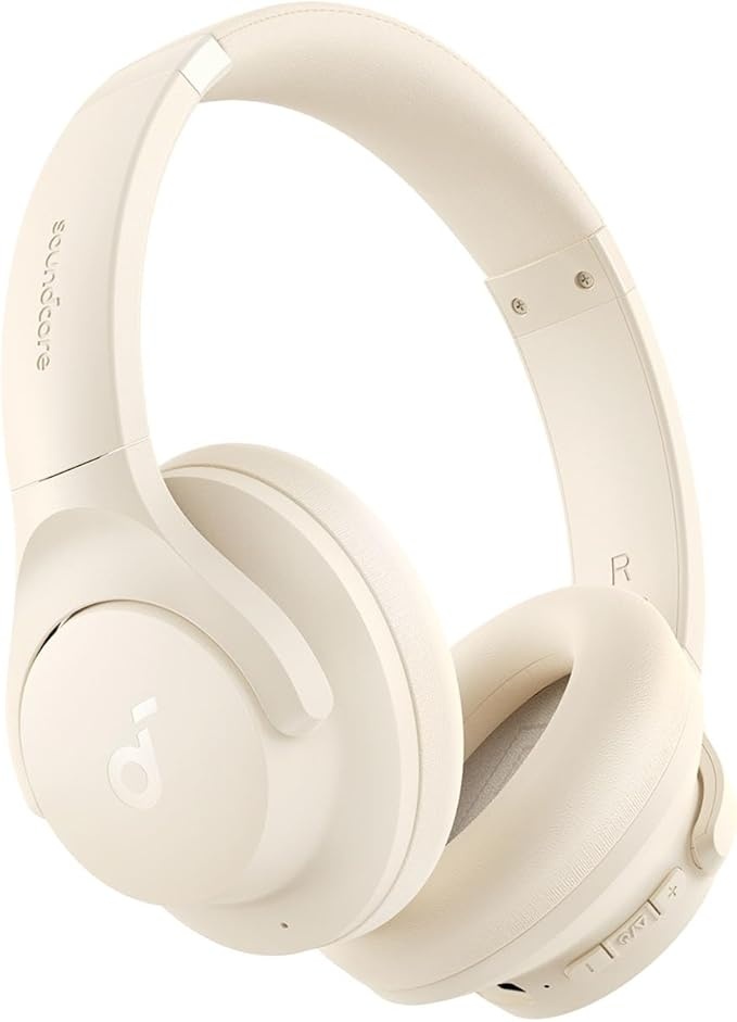 soundcore Q20i Bluetooth Over-Ear-Kopfhörer, Hybrid ANC, 40h Spielzeit, Hi-Res Audio, Weiß