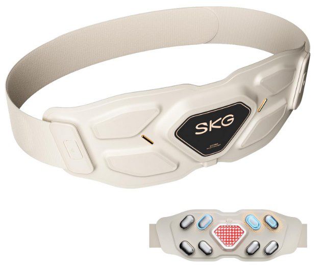 skg wärmegürtel mit 3 vibrationen und 9 massagemodi für 101,99 euro