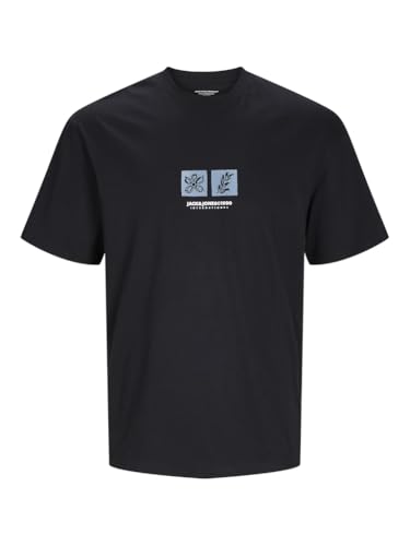 Produktbild: jack&jones jorportland herren t-shirt schwarz kurzarm crew neck größe s