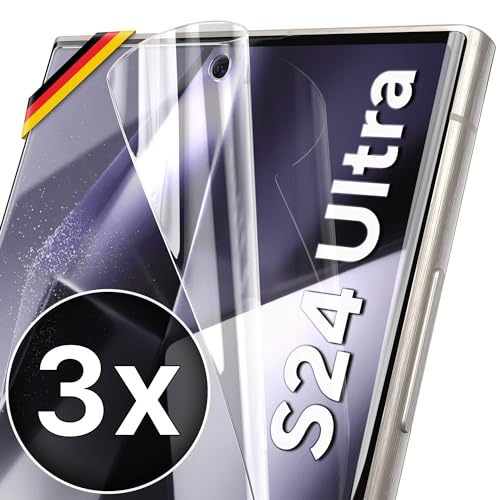 utection schutzfolie für samsung galaxy s24 ultra, fingerabdruck kompatibel, anti kratzer