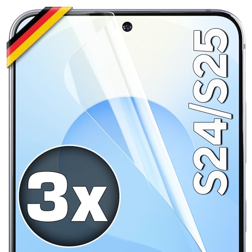 utection schutzfolie samsung galaxy s24 s25, fingerabdruck kompatibel, anti kratzer