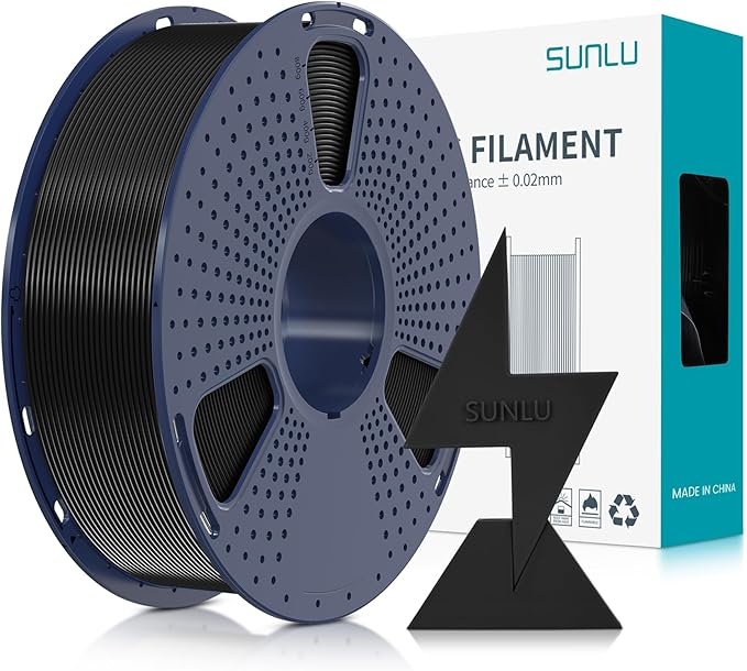 PLA Filament 1.75mm Hohe Fließfähigkeit für 3D Drucker, Rapid HS-PLA, 1KG Schwarz