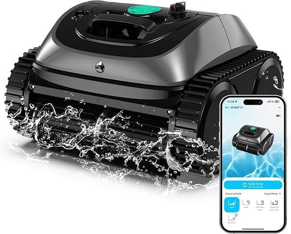 WYBOT C1 Poolroboter mit Akku, 150 min Laufzeit, für 150 m, Grau