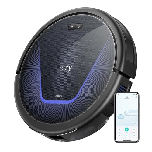 eufy G50 Saugroboter 4000Pa, dynamische Navigation, ultraflaches Design, Pro-Entwirrkamm, ideal für Tierhaare, Hartböden