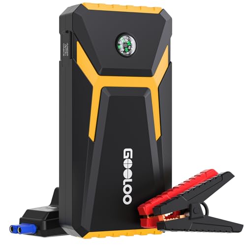 gooloo ge2000 starthilfe powerbank 2000a booster mit led taschenlampe und intelligentem kabel