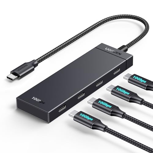 ugreen usb c hub 10 gbps, 4 port adapter für macbook pro, iphone 16, galaxy s24