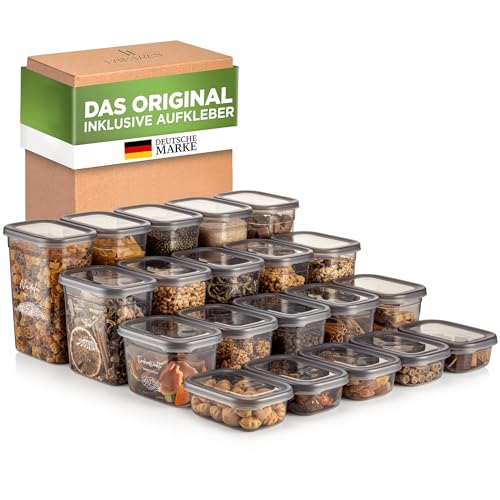 viwares luftdichte vorratsdosen set 20er, BPA-frei, für mehl, zucker, müsli, lebensmittel