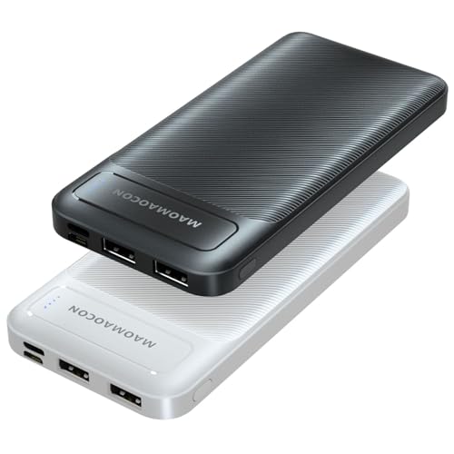 power bank 10600mAh mit 4 ports, externes ladegerät für smartphones, usb c