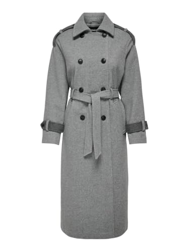 only trenchcoat damen grau onlirma life mantel m