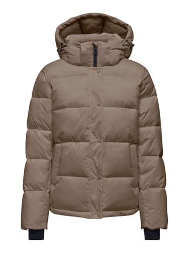 only steppjacke damen braun xl, onlann puffer jkt regular