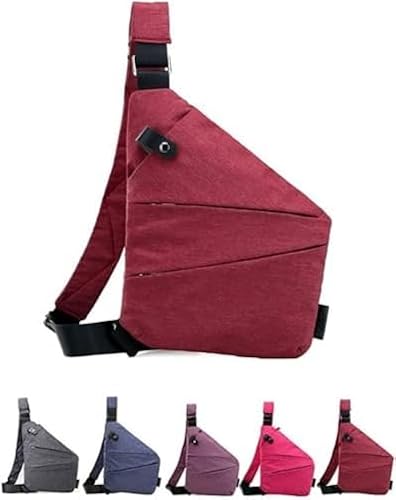 muslong sling bag herren wasserdicht brusttasche umhängetasche anti-diebstahl für reisen wandern klettern