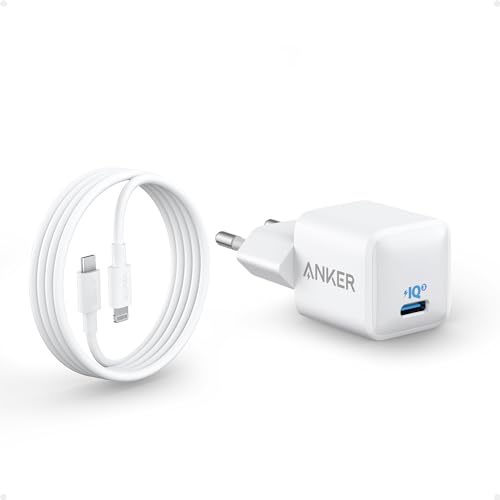 usb c ladegerät 20w anker 511 mit 180cm usb c auf lightning kabel für iphone und ipad