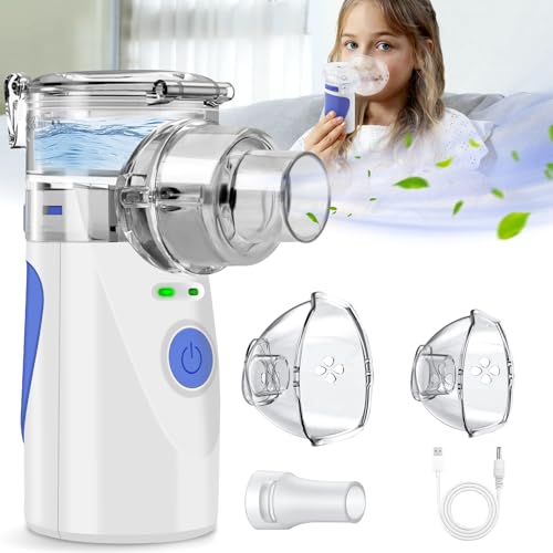 inhalationsgerät kinder und erwachsene, tragbarer nebulizer mit 2 modus, ultra leise