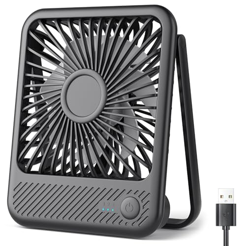 Koonie usb tischventilator, mini, 3 geschwindigkeiten, 180 einstellbar, leise 35dB, tragbar
