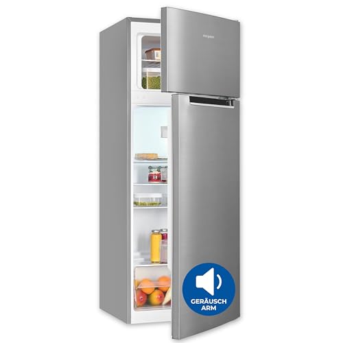 Produktbild: exquisit kühlgefrierkombination 143 cm höhe 206 liter kgc5270-45-040E inoxlook