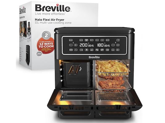 breville vdf130x heißluftfritteuse halo flexi für 139,99 euro zahlbar statt 179 euro