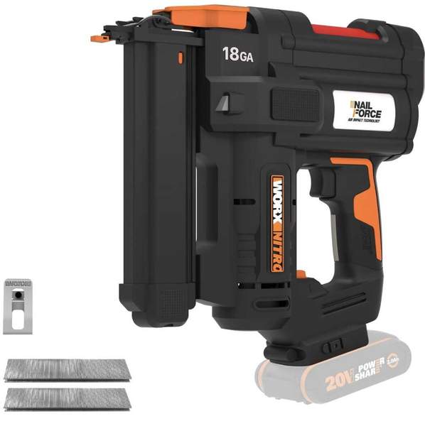 WORX WX844.9 Nitro 20V 18GA Akku-Tacker, effizient und tragbar
