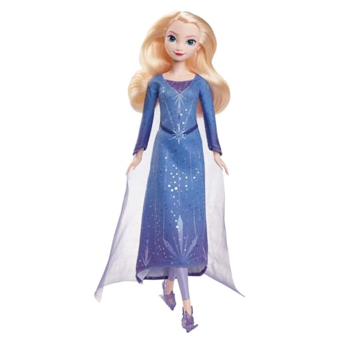 die eiskönigin elsa modepuppe mit zubehör, abnehmbares kleid, schlittschuhe, mattel