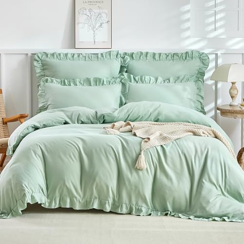 Produktbild: lekesky bettwäsche set mikrofaserduvet mit streifen, 1 duvet (200 x 200 cm), 2 kissenbezüge (80 x 80 cm), grau