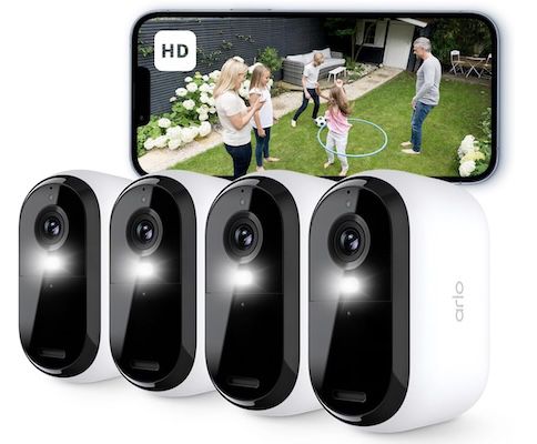 arlo essential 2 hd akku-überwachungskamera 4er set für 180 euro statt 280 euro
