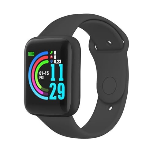 smartwatch 1,4 zoll fitness tracker herzfrequenz schlafüberwachung wasserdicht schwarz