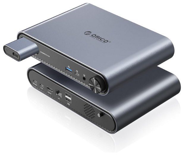 ORICO USB-C dockingstation 10in1 mit M.2 NVMe SATA SSD-Gehäuse 89,99