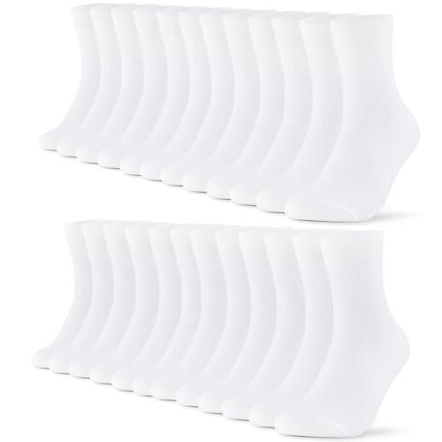 falary damen socken 35-38 weiße baumwolle sportsocken herren 12 paar atmungsaktive